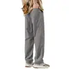 Calça de Seda Gelada Modelo Atual Verão 2026 para Homens, Calça Casual Masculina de Verão Fina de Secagem Rápida, Corte Reto Solto para Trabalho