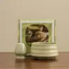 Bol de Matcha Cerámica Estilo Japonés Juego de Té Bol de Matcha Batidor de Té Cuchara de Té Baihengli Juego de Té Estilo Song Caja de Regalo