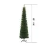 Venta al por mayor transfronteriza de árboles de lápiz grandes iluminados, decoraciones densas simuladas artificiales plegables, árboles de Navidad de PVC