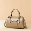 2026 Verano Transfronterizo Retro Nicho de Gama Alta Cuero Aceitado y Encerado Bolso de Mano Moda Tendencia para Mujer Bolso Cruzado para Viajes