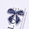 Adhesivo de pedrería de color con patrón de lazo, taladrado en caliente, DIY, ropa, equipaje, carcasa de teléfono móvil, accesorios de pegatina de figura taladrada en caliente