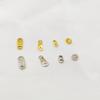 Accesorios para joyería DIY pieza de conexión de acero inoxidable pieza de labio de marca ovalada placa de conexión con LOGO material DIY para joyería hecha a mano