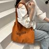 Bolsa de Lona de Gran Capacidad para Mujer, Versátil de Verano Nuevo Estilo 2026, Bolso de Hombro Estilo Artístico, Bolsa de Mano para Estudiantes Universitarios
