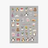Pegatinas con Relieve de Animales Lindos Jellycat Pegatinas de Dibujos Animados 3D para Diario Pegatinas para Funda de Teléfono DIY SL1149
