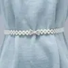 Corrente de Cintura com Contas para Mulheres, Acabamento Elástico de Cintura de Alto Padrão para o Verão, Cinto Decorativo de Cintura, Cinto Fino, Cinto Elástico para Mulheres Combinar com Vestidos