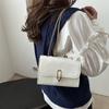 Mulheres este ano popular coreano simples cor sólida pequena bolsa feminina 2024 inverno nova bolsa mensageiro de ombro único pequena bolsa quadrada