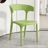Cadeira de chifre de plástico para uso doméstico, poltrona reclinável preguiçosa, cadeira de sala de estar e jantar, design moderno e simples, banqueta de mesa extra-grossa, cadeira de lazer