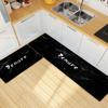 Alfombra de Cocina Retro de Amazon Alfombra Larga para Pies Juego de Dos Piezas Alfombra de Cocina Entrada Absorbente de Agua y Resistente a las Manchas Felpudo