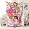 Manta de Sofá de Oficina Temática de Caza de Grupo Femenino de Kpop, Manta Estampada de Franela, Manta para Siesta de Mercancía Transfronteriza, Manta Cubierta