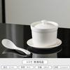 Tazón de cerámica especial estilo palaciego para estofado de hotel con tapa, tazón a prueba de agua para estofado de golondrinas, tazón de sopa para el hogar, tazón para huevo al vapor de restaurante, olla para estofado