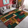 Alfombra de estilo étnico marroquí para sala de estar, mesa de centro, manta, área grande, dormitorio, retro, bohemio, tapete debajo de la cama