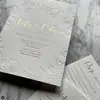 Tarjetas de Papel de Algodón de Alta Gama, Tarjetas de Presentación Grabadas y Estampadas en Oro, Invitaciones de Boda y Tarjetas Generales para Eventos. Soporta personalización en lotes pequeños