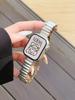 Adequado para Pulseira de Apple Watch S8910 Fivela Borboleta de Metal Assimétrica Iwatchs11 Pulseira de Relógio Feminina