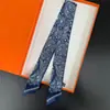 Cinta Larga Decorativa de Seda de Sarga Nueva Estilo Coreano Transfronteriza para Mujer, para Envolver Bolsas, Pañuelo de Seda, Pañuelo Pequeño para el Cuello, Bufanda