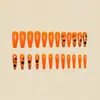 Girassol Laranja Unhas Longas de Ballet Moda Europeia e Americana Venda Quente Unhas Postiças Atacado Estilo Ins Unhas Usáveis Removíveis