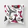 Funda de Almohada Día de San Valentín Shopee Home Funda de Almohada para Sofá Corazón de Amor Funda de Almohada Cuadrada Estampada Piel de Durazno