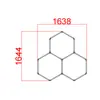 Luz Colmeia para Lavagem de Carros, Luz Led Hexagonal à Prova d'Água para Garagem, Luz para Estação de Trabalho de Beleza e Reparo de Carros, Luz para Sala de Lavagem de Carros
