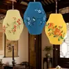 Nuevos Faroles Creativos de Tela Estilo Chino, Faroles Exteriores Estilo Chino, Luces Colgantes para Casas de Té, Pasillos y Zonas Escénicas, Adornos Colgantes Decorativos