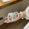 Nuevo Pulsera Estilo Chino "Primavera Desconocida" con Imitación de Vidrio Jade Redondo Barra Gruesa Pulsera Campanilla Accesorio Hanfu Joyería, Mismo Estilo que en Xiaohongshu