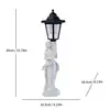 Lámpara Solar Exterior Diosa de las Plumas Transfronteriza Estatua de Ángel Adorno Decorativo para Jardín Patio Artesanía de Resina