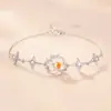 Plutão Caronte Pulseira de Prata S925 Estrela Lua Meninas Luxo Leve Exquisite Pulseira Estrela Lua Temperamento de Alta Qualidade Presente