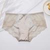 Nueva Ropa Interior de Encaje Soluble en Agua para Mujer Encaje Sexy Transpirable Triángulo Alta Elasticidad Satén Malla Transfronteriza