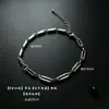 Pulseira de corrente em formato de semente de melão com borda fria estilo ins europeu e americano, pulseira de casal da moda, versátil, com senso de design de luxo leve