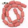 Cuentas de Pincel Ovaladas Cilíndricas de Piedra Volcánica Coloridas para Collar Pulsera DIY Accesorios de Joyería de Aromaterapia Venta Directa de Fábrica DIY