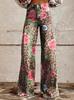 2023 Comercio Exterior Transfronterizo AliExpress ebay Comercio Exterior Europeo y Americano Talla Grande Pantalones Casuales de Mujer Delgados Imitación Jeans Pierna Ancha