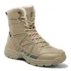 Botas de Felpa de Invierno para Hombre, Botas de Combate de Caña Alta, Botas de Nieve para Exteriores, Botas de Combate Cálidas para Hombre, Botas de Campo, Botas para Hombre