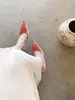 Zapatos de tacón de aguja de punta fina de estilo nuevo para la primavera de 2026, elegantes y estilizados, moda francesa, sexys y deslumbrantes, zapatos de celebridad de internet para mujer
