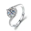 Anillo de pareja de moda, anillo de boda de diamantes ajustable, anillo de boda pequeño, libro rojo, misma propuesta de estilo recomendada