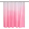 Advanced sense gradient color factory direct cross-border best seller PEVA shower curta, estilo nórdico não perfurado, espessado, impermeável, à prova de mofo