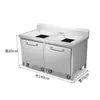 Carrinho Coletor de Lixo em Aço Inoxidável, Mesa Coletora de Lixo, Carrinho Coletor de Resíduos Alimentares, Mesa de Coleta e Reciclagem, Mesa para Lixo de Cozinha, Lixeira para Louças