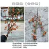 Atmosfera de outono cor caramelo laranja-amarelo flores artificiais casa hotel casamento decoração suave arranjo de flores flores de mesa atacado