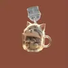 Nueva Serie de Vacas Lindas y Adorables Plug de Polvo para Teléfono Acrílico 2D Cubierta Protectora contra el Polvo Etiqueta Colgante