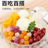 Set Combinado de Bolas de Taro Multicolor y Sagú, Bolas Pequeñas y Grandes Hechas a Mano Puras, Especial para Tiendas de Té con Leche, Venta al por Mayor Comercial Ld