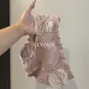 Calcinha Feminina Algodão Estilo Japonês Fofa Ins com Renda nas Costelas Laço Justa na Cintura Média Confortável