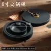 Tintero Grande de Piedra Natural con Tapa para Caligrafía, Adecuado para Uso Profesional con Pinceles de Tinta