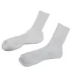Calcetines Deportivos para Hombre con Suela de Toalla Color Negro y Blanco Sólido Calcetines de Algodón Calcetines Cortos Tipo Zapato Engrosados Calcetines Deportivos de Media Caña Calcetines para Baloncesto