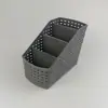 Caixa de armazenamento de plástico para material de escritório e artigos diversos de mesa, porta-canetas multifuncional, caixa de armazenamento com compartimento inclinado de alto valor de cor