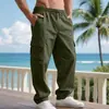 Uau, calça de trabalho esportiva masculina casual feita sob medida tamanho europeu cor sólida simples comércio exterior estilo americano solta cara durão perna reta