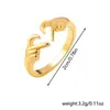 Europa y Estados Unidos transfronterizo anillo de amor para personas mayores galvanizado tridimensional en vivo simple Joker aleación anillo de pareja venta al por mayor