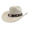 Sombrero de Vaquero de Gamuza Suave para Hombre y Mujer Nuevo de Invierno Transfronterizo Ala Ancha Bombín Sombrero Jazz Sombrero de Caballero Yzdjp044