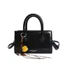 Bolsa Pequena para Mulheres, Nova Bolsa Quadrada Pequena de Camurça de Alto Padrão com Retalhos Retro, Bolsa Transversal Versátil com Textura Fashion