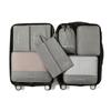 Conjunto Impermeável Catiônico de Viagem para Armazenamento, Sete Peças, para Organizar Bagagem, Roupas e Roupas Íntimas, Portátil