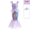 Vestido Nuevo de Princesa Sirena para Halloween para Niñas Grandes, Vestido con Alas de Cumpleaños, Vestido de Baile de Presentación