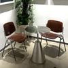Mesa de Café Minimalista Italiana, Silla de Bar, Lujo Ligero Retro, Mesa Redonda Simple Popular en Internet, Mesa de Comedor para Cafetería de Té con Leche
