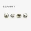 Botones metálicos negros con borde dorado en forma de hongo, botones redondos mate de pie alto para camisas, cárdigans, tops y abrigos