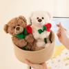 Muñeco Oso de Peluche Oso Flor Oso de Peluche Oso Pareja Oso del Cuidado Oso Regalo de Confesión Lote de Muñecos Oso